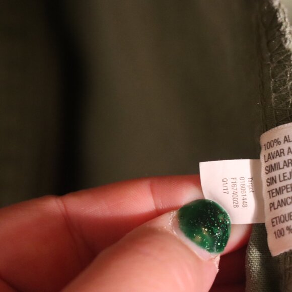 Merona green rugged style casual vest, size large, functional pockets, adjustabl - Picture 8 of 11